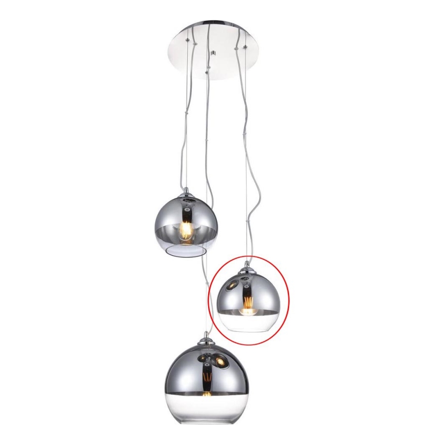 Azzardo - Nadomestno steklo za lestenec BALL - majhno pr. 18 cm
