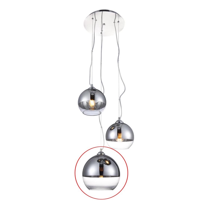 Azzardo - Nadomestno steklo za lestenec BALL - velik pr. 24 cm