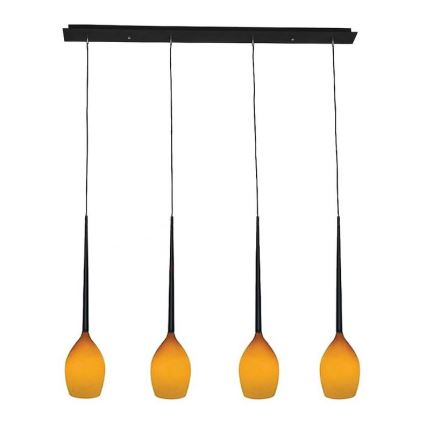 Azzardo - Nadomestno steklo za lestenec IZZA - rumena pr. 13 cm