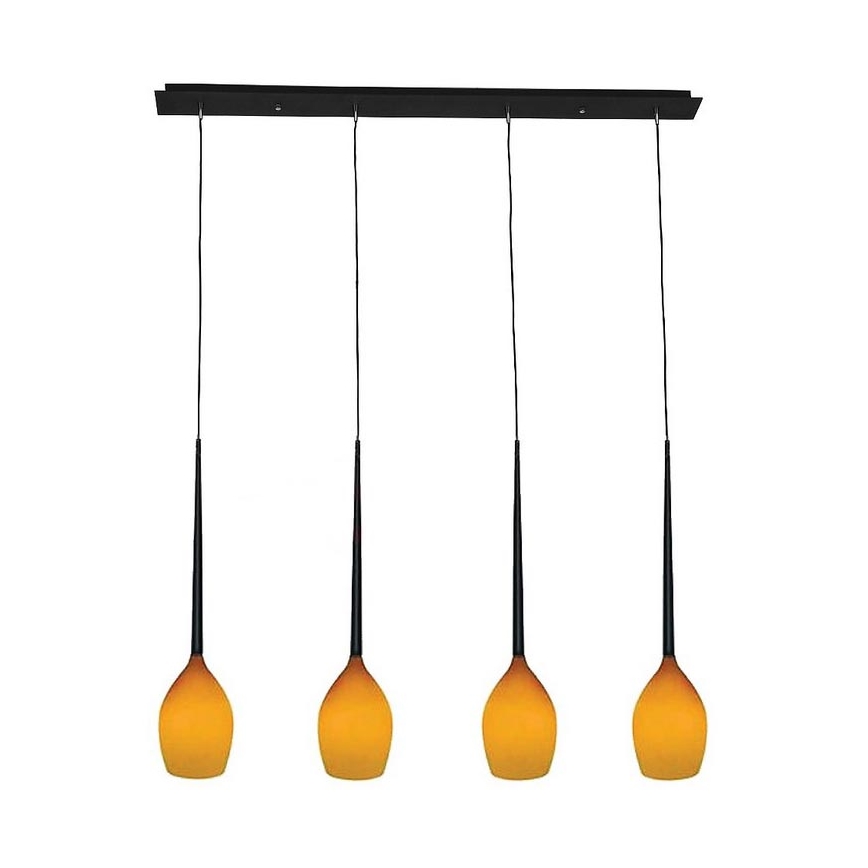 Azzardo - Nadomestno steklo za lestenec IZZA - rumena pr. 13 cm