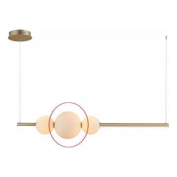 Azzardo - Nadomestno steklo za lestenec SANDRA bela - velik pr. 22 cm