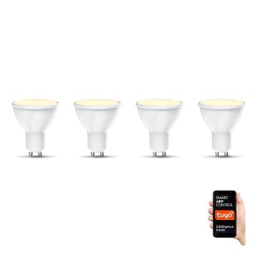 B.K. Licht 1261 - SET 4x LED Zatemnitvena žarnica GU10/5,5W/230V Wi-Fi Tuya 2700K