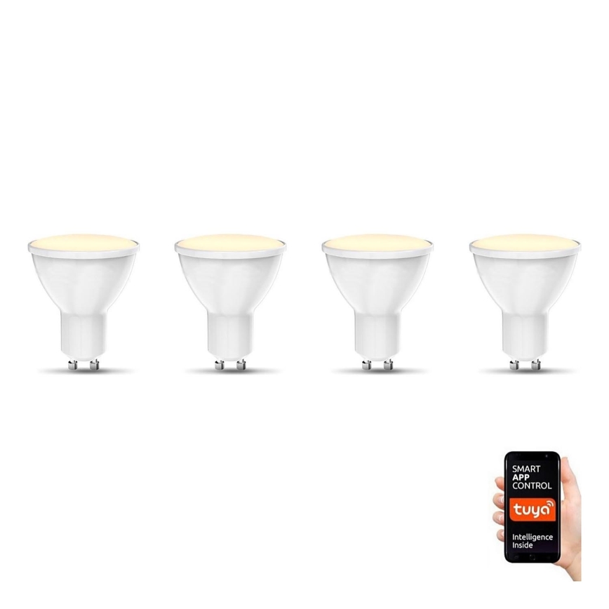 B.K. Licht 1261 - SET 4x LED Zatemnitvena žarnica GU10/5,5W/230V Wi-Fi Tuya 2700K