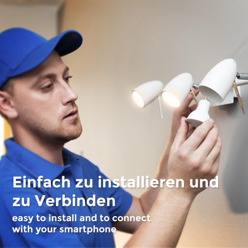 B.K. Licht 1261 - SET 4x LED Zatemnitvena žarnica GU10/5,5W/230V Wi-Fi Tuya 2700K