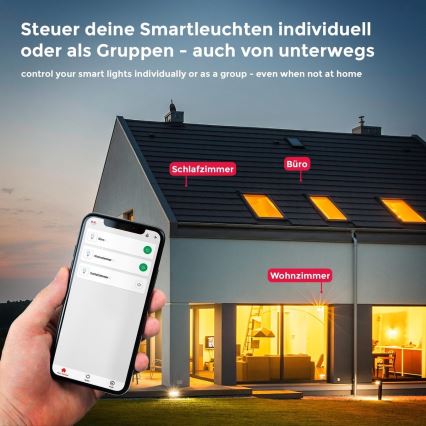 B.K. Licht 1261 - SET 4x LED Zatemnitvena žarnica GU10/5,5W/230V Wi-Fi Tuya 2700K