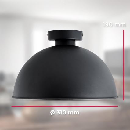 B.K. Licht 1322 - Stropna svetilka 1xE27/60W/230V črna/zlata