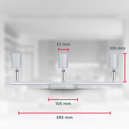 B.K.Licht 1409 - LED reflektor 3xGU10/5W/230V