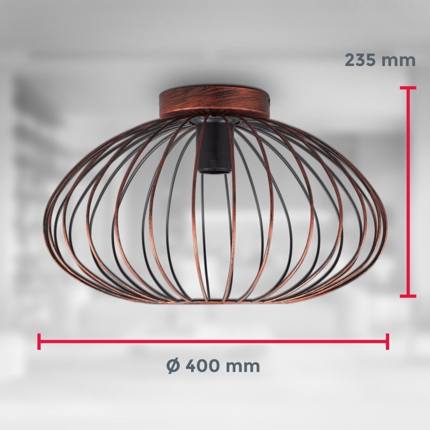 B.K. Licht 1471 - Lestenec RETRO 1xE27/40W/230V baker