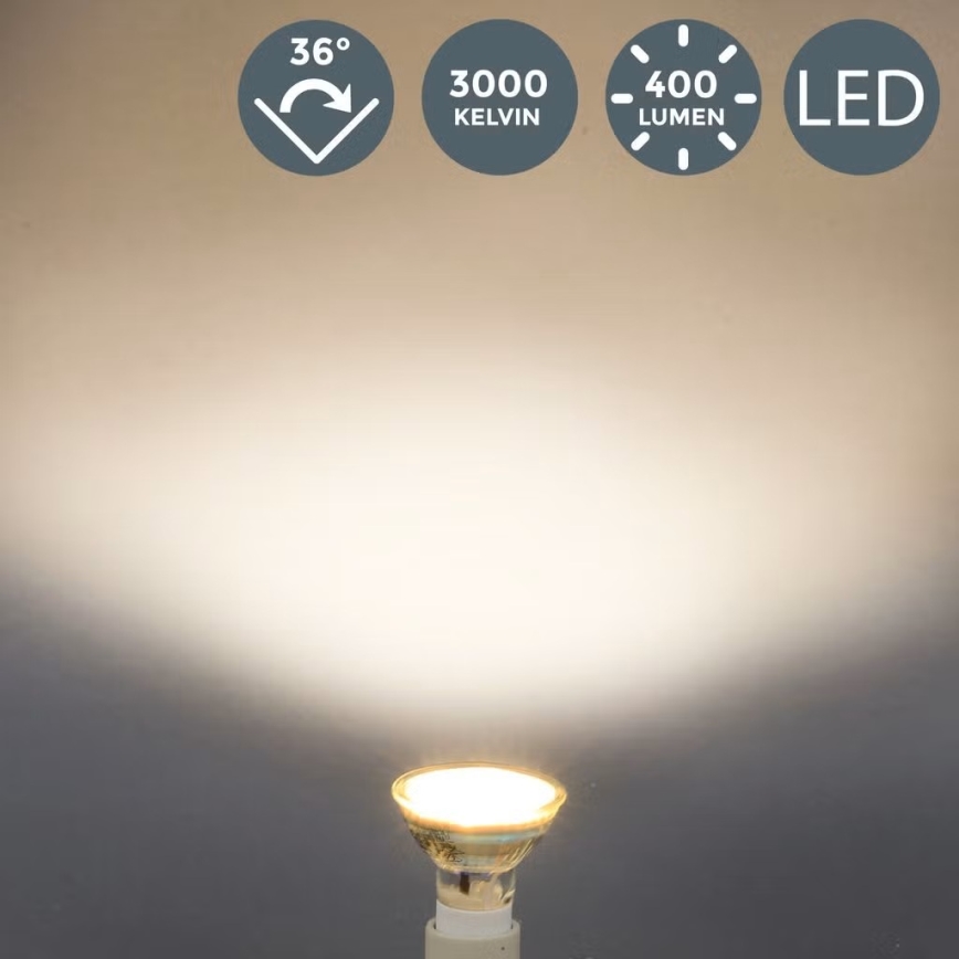 B.K.Licht - KOMPLET 10x LED žarnic GU10/5W/230V 3000K