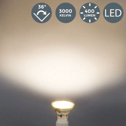 B.K.Licht - Komplet 5x LED žarnic GU10/5W/230V 3000K