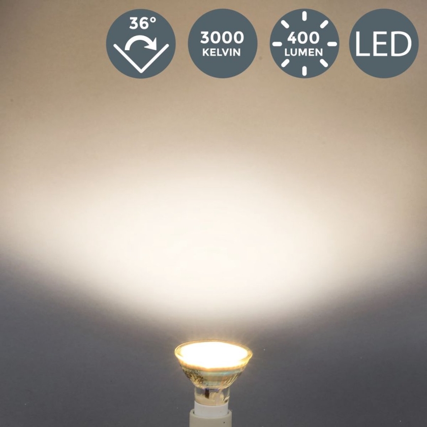 B.K.Licht - Komplet 5x LED žarnic GU10/5W/230V 3000K