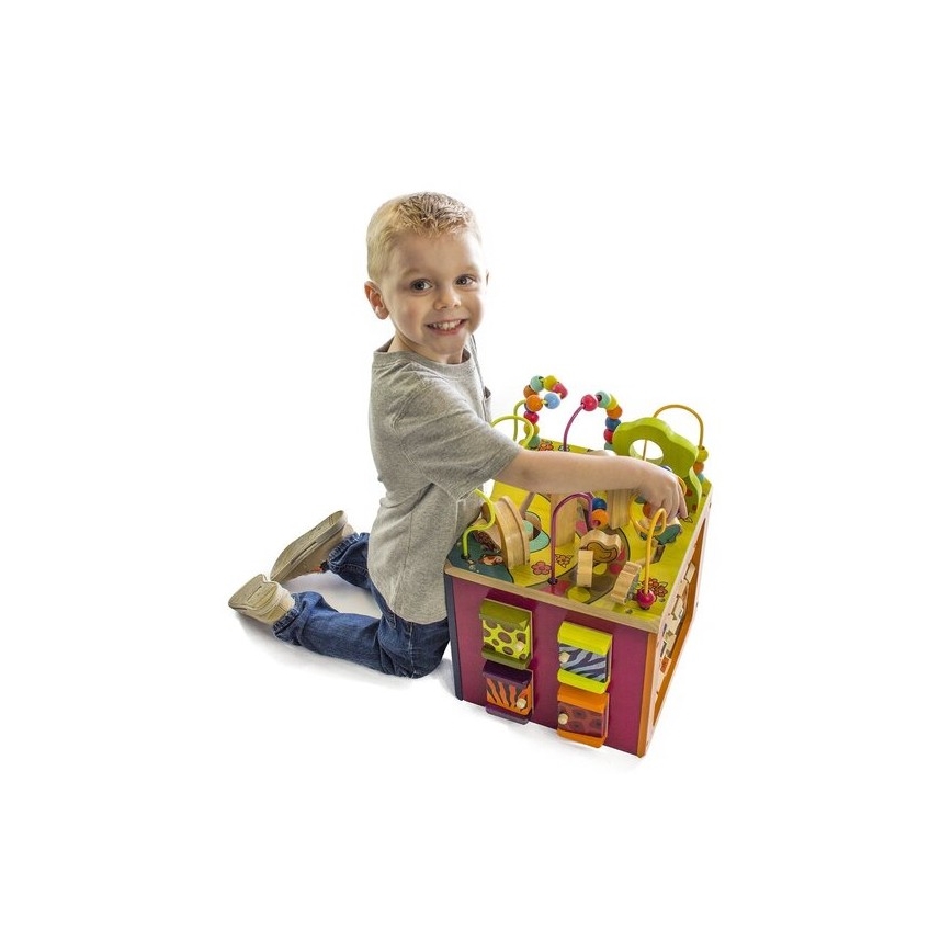 B-Toys - Interaktivna kocka Zoo guma fig
