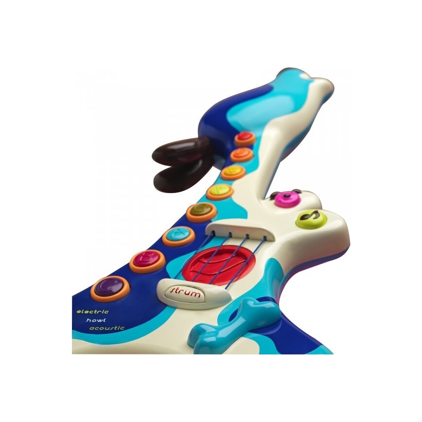 B-Toys - Otroška električna kitara Dog Woofer 3xAA