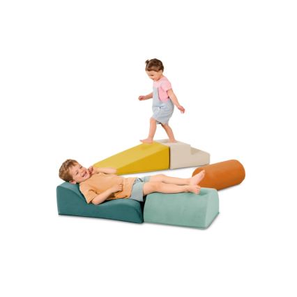 B-Toys - Otroške penaste kocke MAXI WONDERSHAPES 5 kom.
