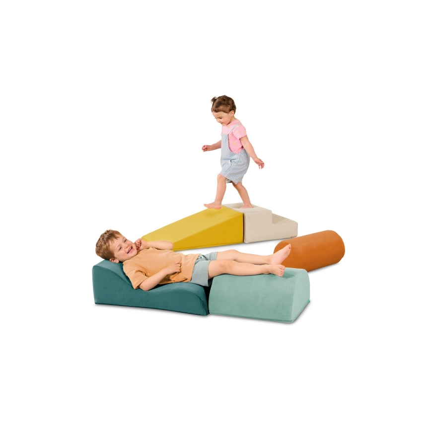 B-Toys - Otroške penaste kocke MAXI WONDERSHAPES 5 kom.