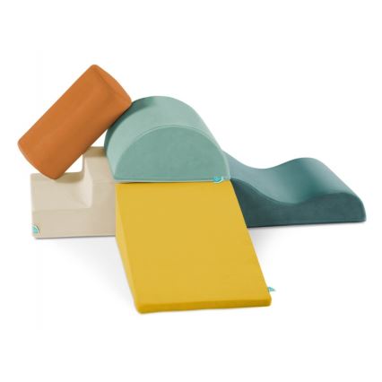 B-Toys - Otroške penaste kocke MAXI WONDERSHAPES 5 kom.
