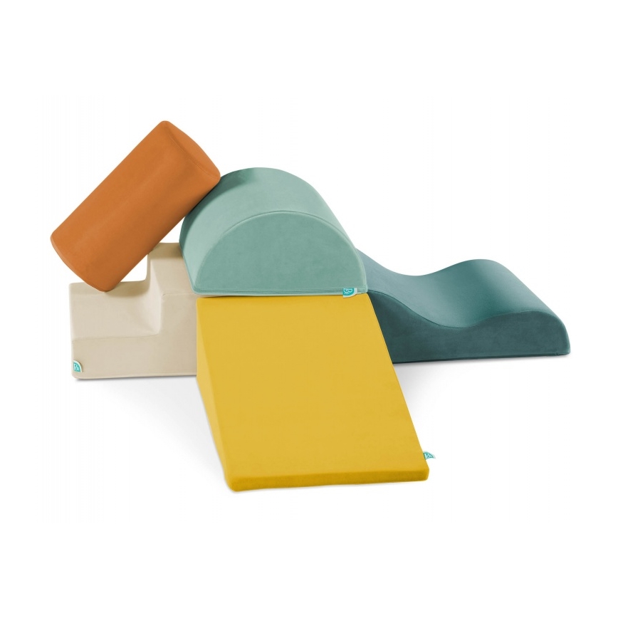 B-Toys - Otroške penaste kocke MAXI WONDERSHAPES 5 kom.