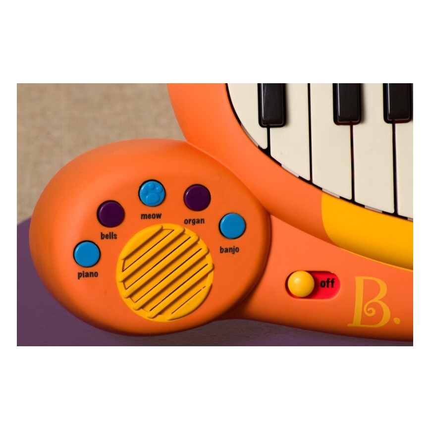 B-Toys - Otroški klavir z mikrofonom Cat 4xAA