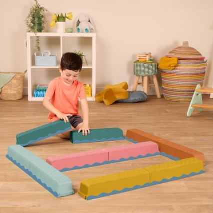 B-Toys - Proga z ovirami BALANCE & HOP 10 kom.