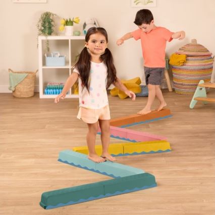 B-Toys - Proga z ovirami BALANCE & HOP 10 kom.