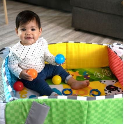 Baby Einstein - Otroška blazina za igranje 5v1 PATCH'S COLOR PLAYSPACE 3xAAA