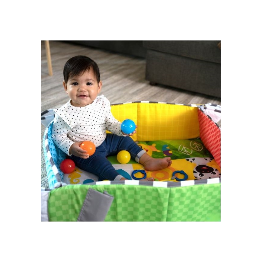 Baby Einstein - Otroška blazina za igranje 5v1 PATCH'S COLOR PLAYSPACE 3xAAA