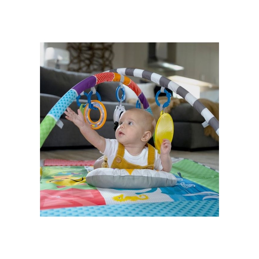 Baby Einstein - Otroška blazina za igranje 5v1 PATCH'S COLOR PLAYSPACE 3xAAA