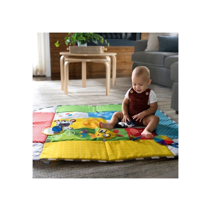 Baby Einstein - Otroška blazina za igranje 5v1 PATCH'S COLOR PLAYSPACE 3xAAA