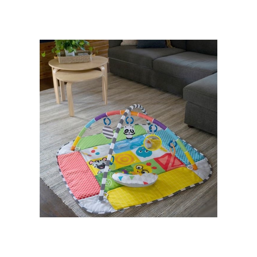 Baby Einstein - Otroška blazina za igranje 5v1 PATCH'S COLOR PLAYSPACE 3xAAA