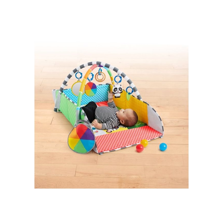Baby Einstein - Otroška blazina za igranje 5v1 PATCH'S COLOR PLAYSPACE 3xAAA