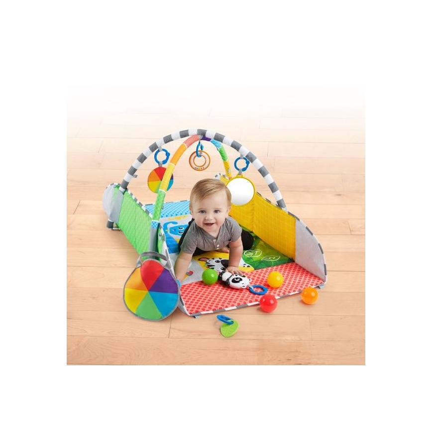 Baby Einstein - Otroška blazina za igranje 5v1 PATCH'S COLOR PLAYSPACE 3xAAA