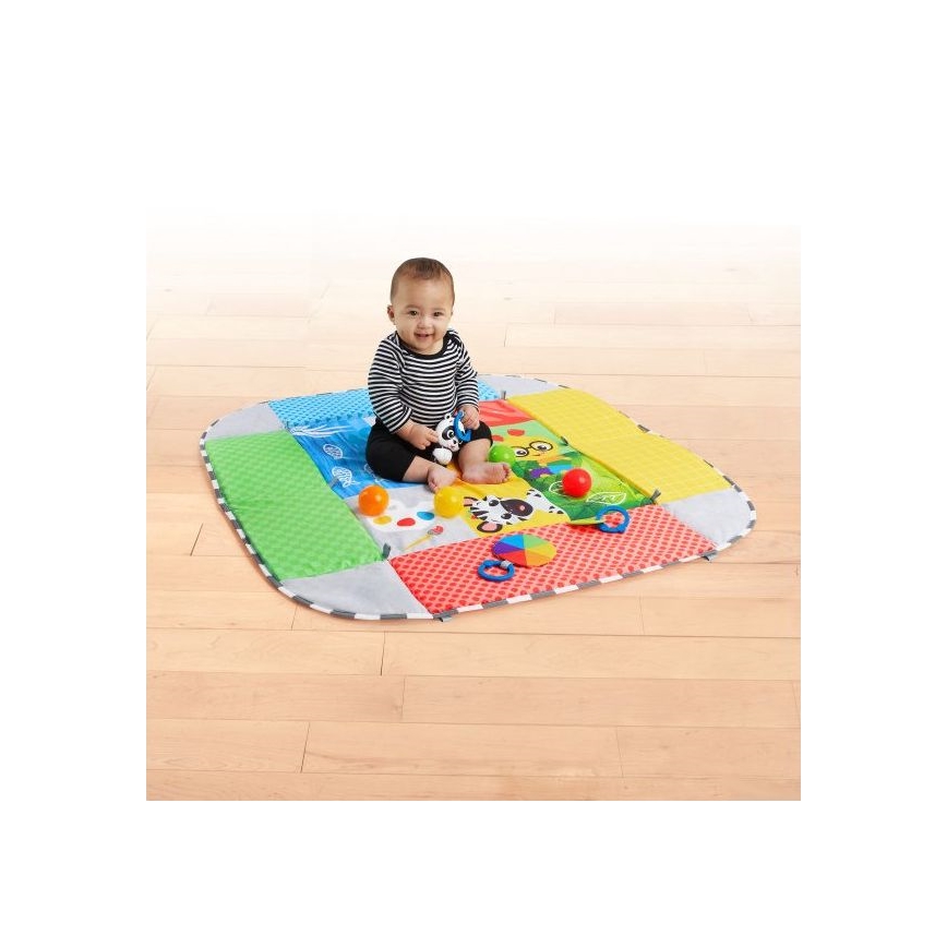 Baby Einstein - Otroška blazina za igranje 5v1 PATCH'S COLOR PLAYSPACE 3xAAA