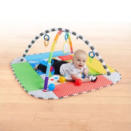 Baby Einstein - Otroška blazina za igranje 5v1 PATCH'S COLOR PLAYSPACE 3xAAA