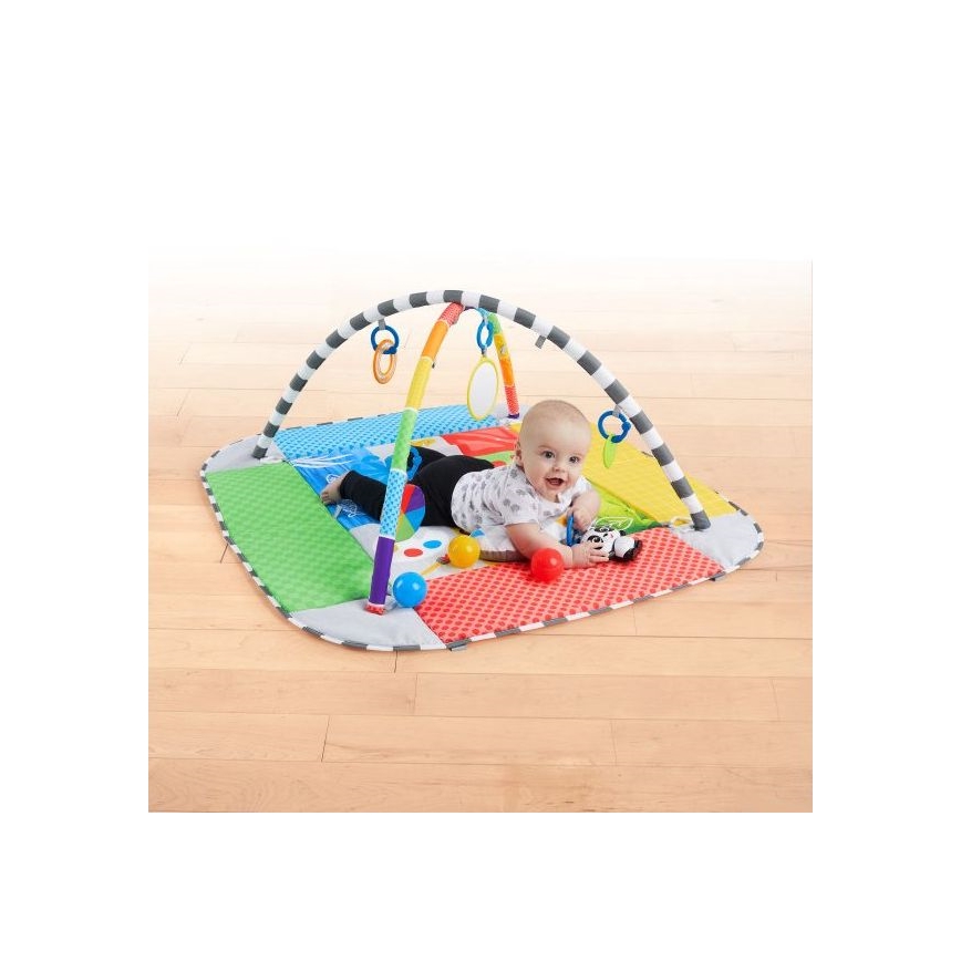 Baby Einstein - Otroška blazina za igranje 5v1 PATCH'S COLOR PLAYSPACE 3xAAA