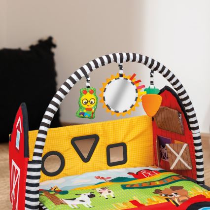 Baby Einstein - Otroška igralna podloga BUSY BARNYARD 4xAA