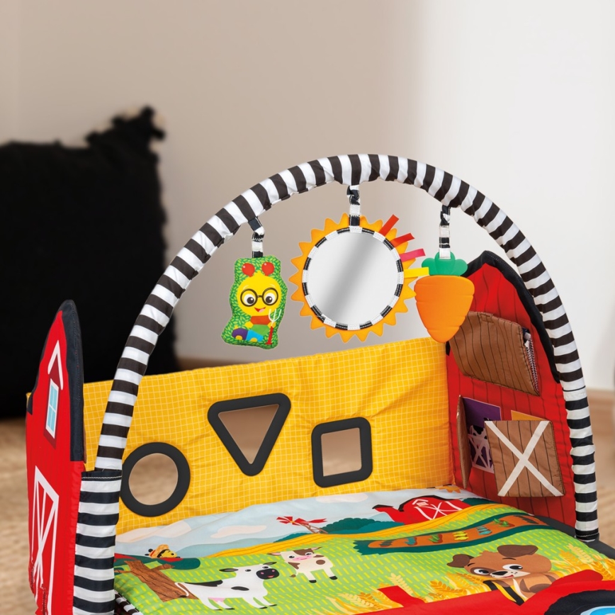 Baby Einstein - Otroška igralna podloga BUSY BARNYARD 4xAA