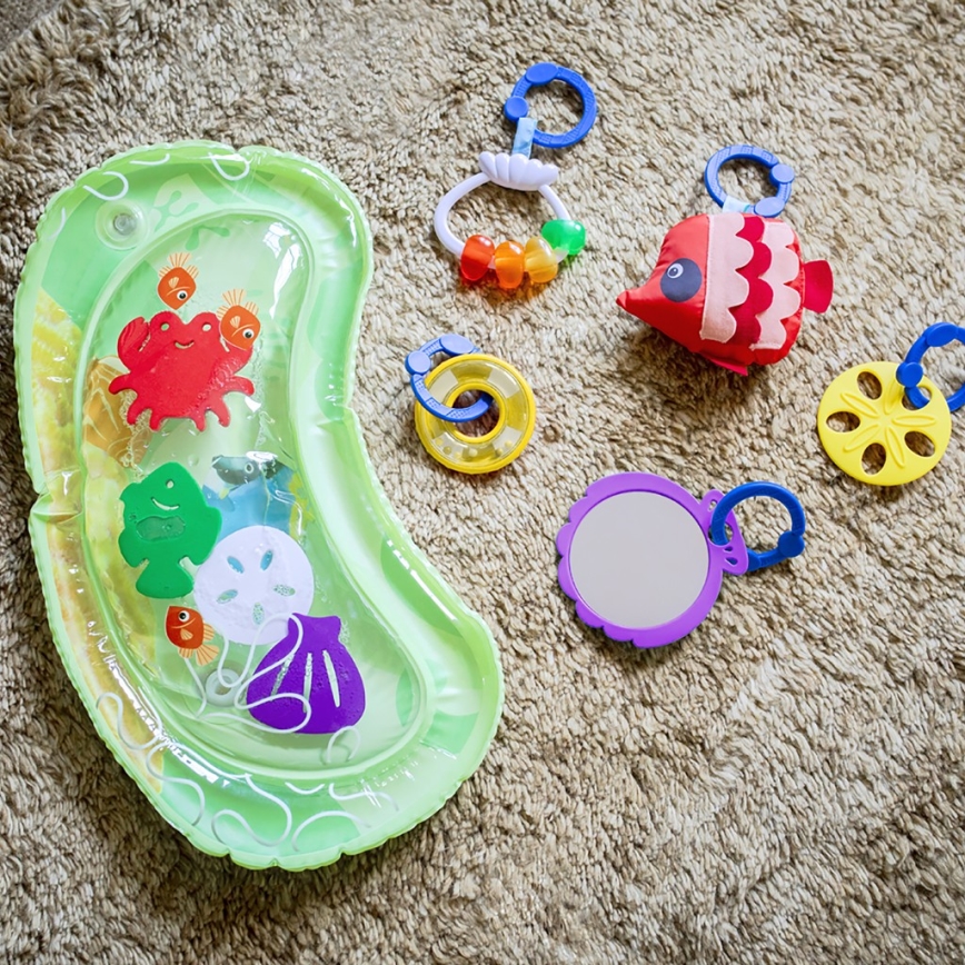 Baby Einstein - Otroška odeja za igro z vodno podlogo 2v1 SEA FLOOR EXPLORERS