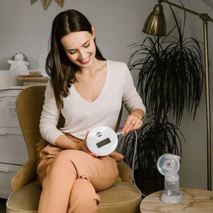 BabyOno - Električna prsna črpalka Nurse Pro 4xAA/6V 1000 mAh
