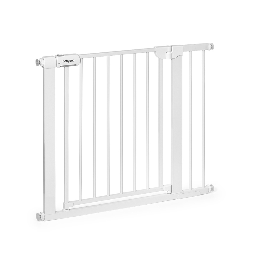 BabyOno - Otroška varnostna ograja 75-96 cm bela