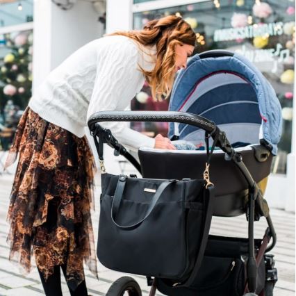 BabyOno - Previjalna torba za voziček Coco črna