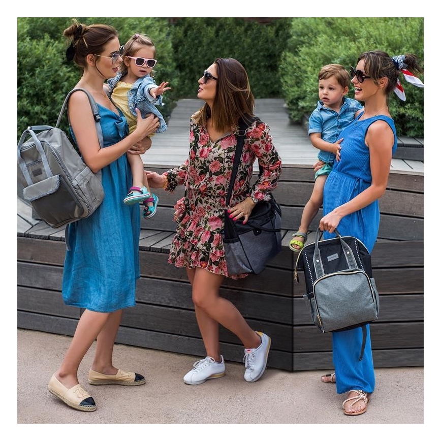 BabyOno - Spremenljiv nahrbtnik za voziček Oslo Style črna