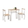 Balkonski set LANCE 82x50 cm, kovina/hrast sonoma