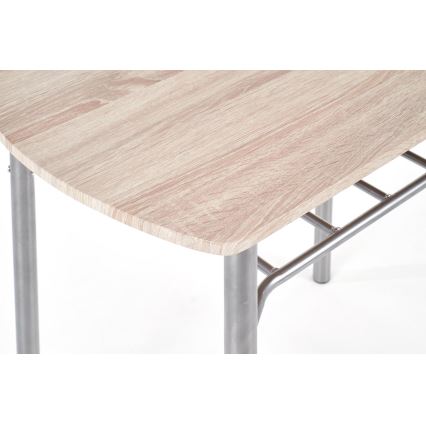 Balkonski set LANCE 82x50 cm, kovina/hrast sonoma