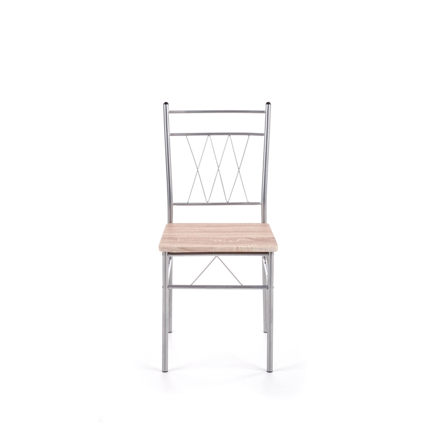 Balkonski set LANCE 82x50 cm, kovina/hrast sonoma