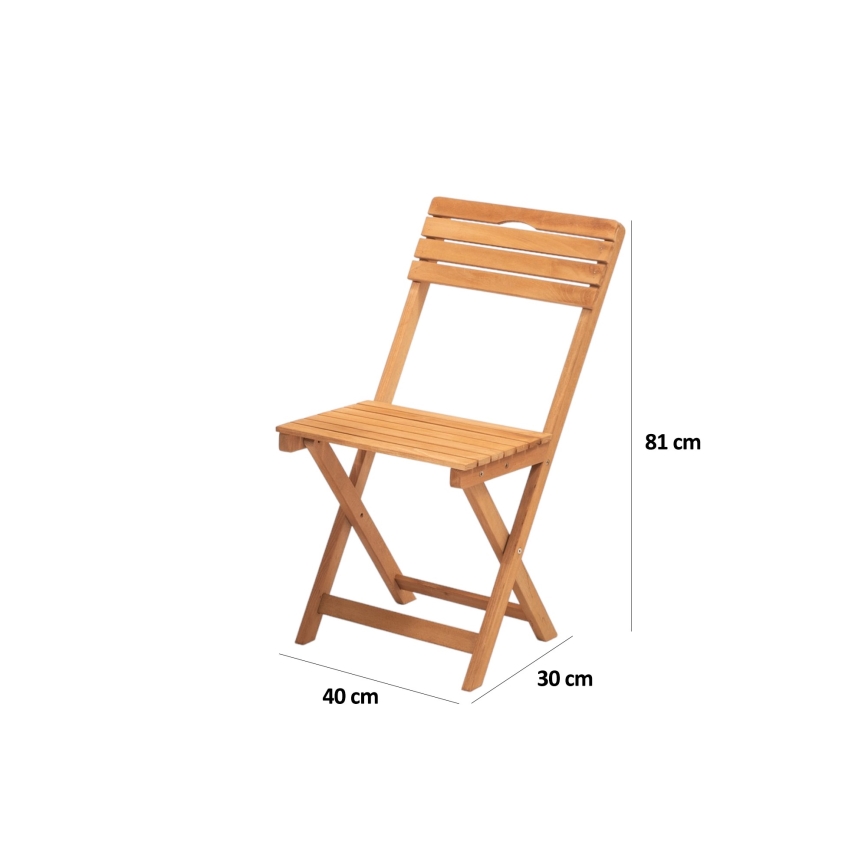 Balkonski set z blazinami iz bukovega lesa