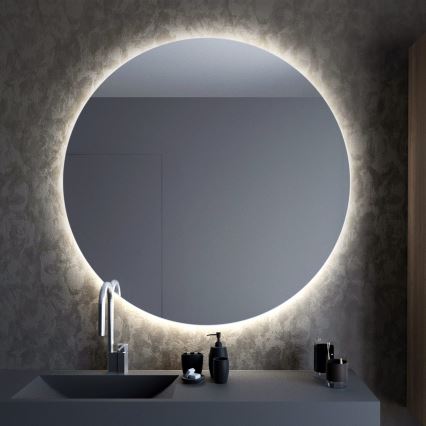 Baltica Design - LED kopalniško stensko ogledalo z osvetlitvijo BRIGHT LED/15W/230V 4500K Ø 80 cm IP65