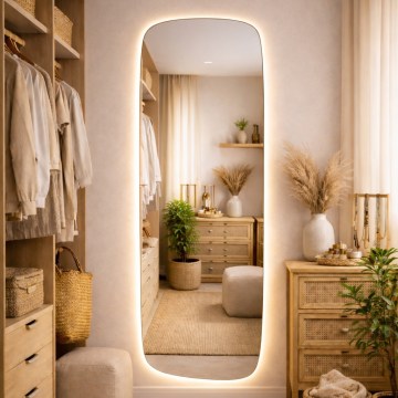 Baltica Design - LED kopalniško stensko ogledalo z osvetlitvijo STONE CALM LED/15W/230V 4500K 155x50 cm IP65
