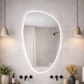Baltica Design - LED Kopalniško stensko ogledalo z osvetlitvijo STONE FLUID LED/15W/230V 4500K 92x55 cm IP65