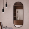 Baltica Design - Stensko ogledalo TINY BORDER 140x60 cm črno