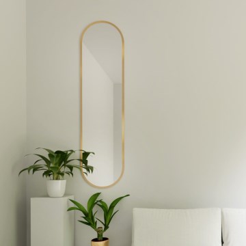 Baltica Design - Stensko ogledalo TINY BORDER 155x40 cm zlata
